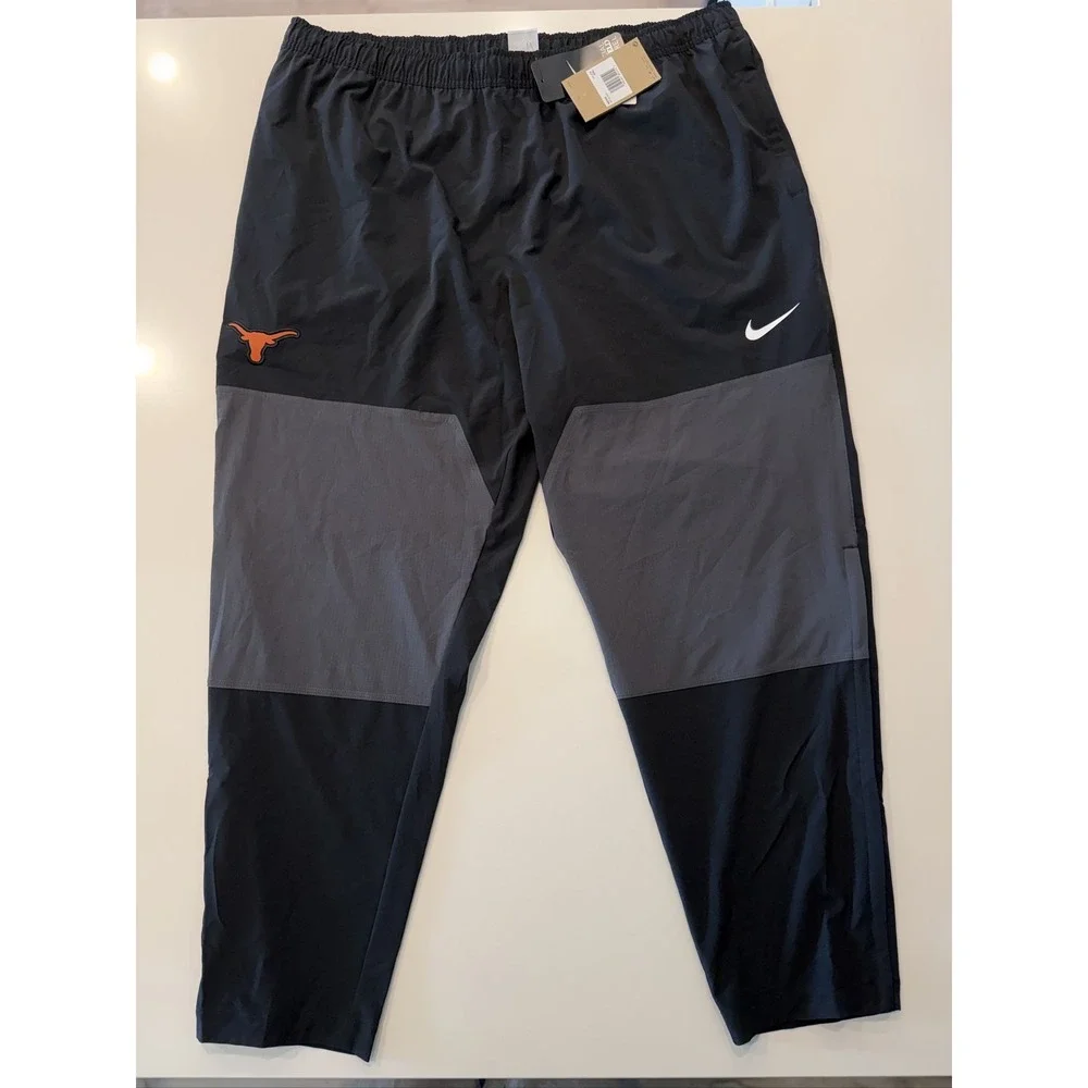 Nike University of Texas Longhorns Athletic Pants I10130-010 Black Grey XXL